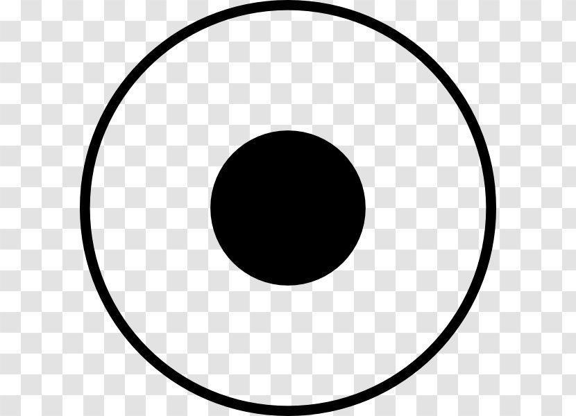 Circle Area White Black Font - Dots Cliparts Transparent PNG