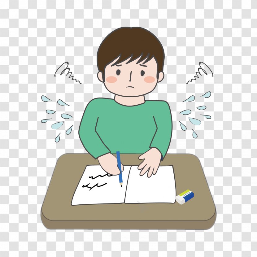 Class Learning Child Clip Art - Studying Hard Transparent PNG