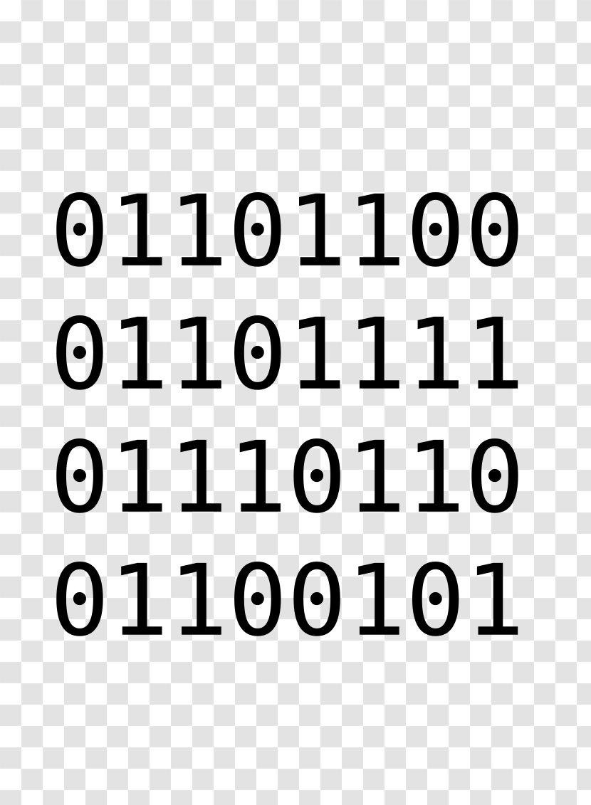 Binary Code File Number Clip Art - Lovely Text Transparent PNG