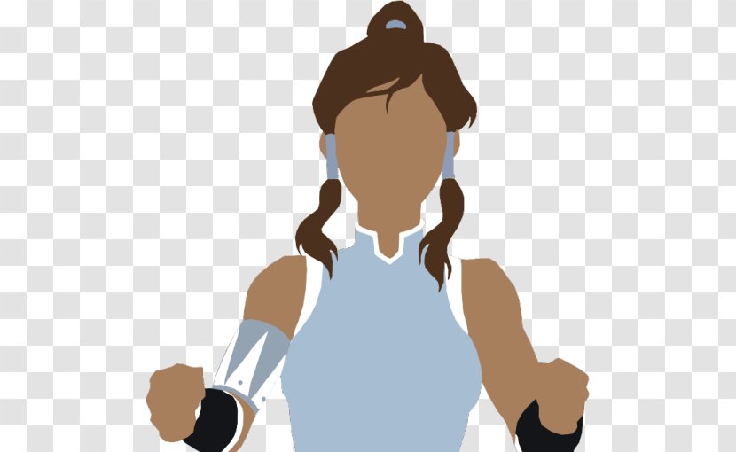 Korra Avatar Silhouette Character - Hand Transparent PNG