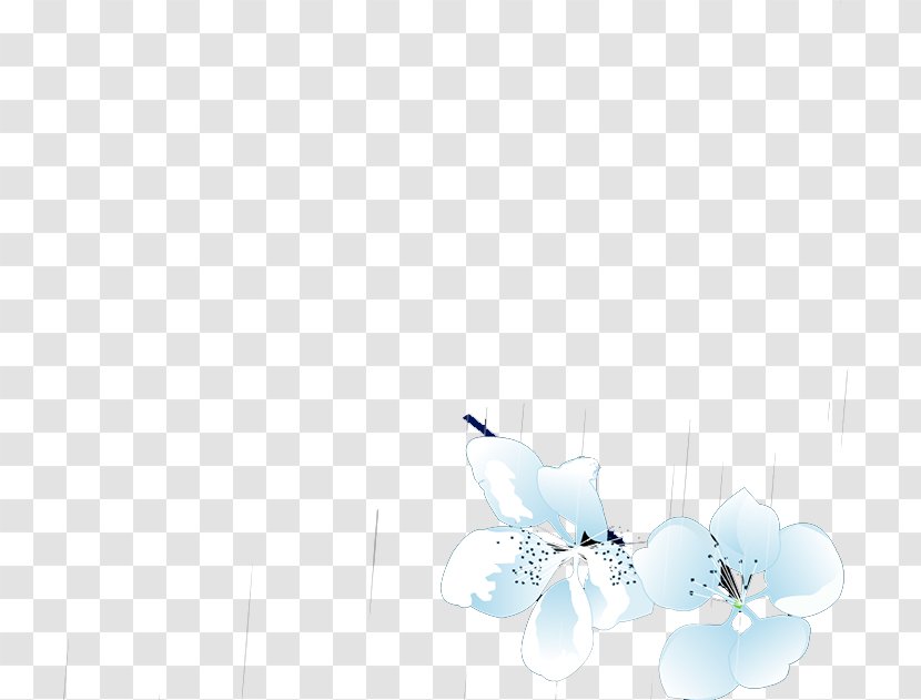 Petal Pattern - Blue - Plum Flower Transparent PNG