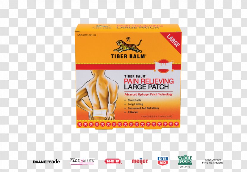Tiger Balm Liniment Transdermal Analgesic Patch Topical Medication Cream - Bengay - Back Pain Transparent PNG