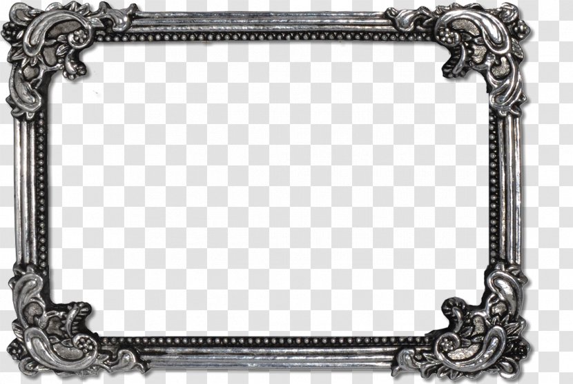 Picture Frames Clip Art - Black And White Transparent PNG