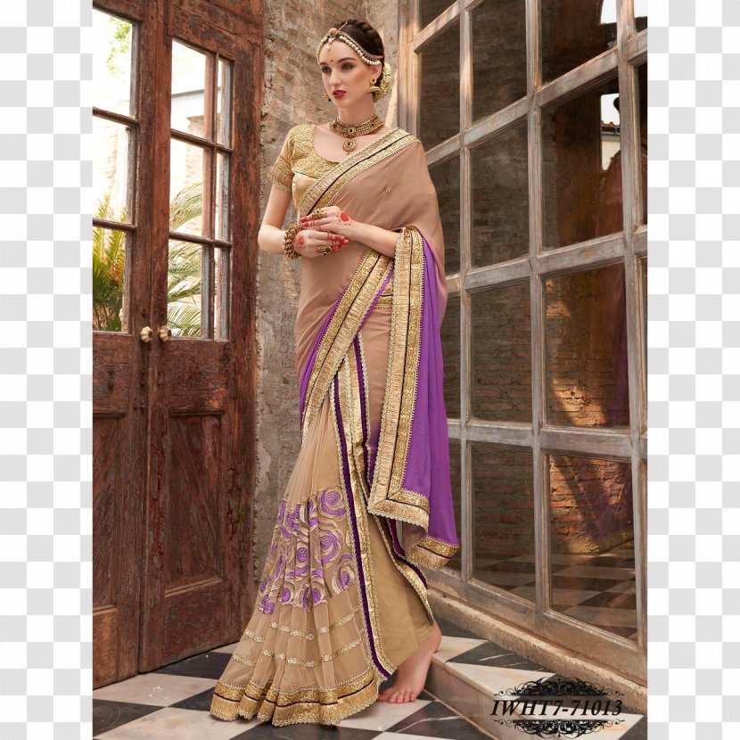 Sari Gown Designer Party Dress Fashion - Shalwar Kameez Transparent PNG