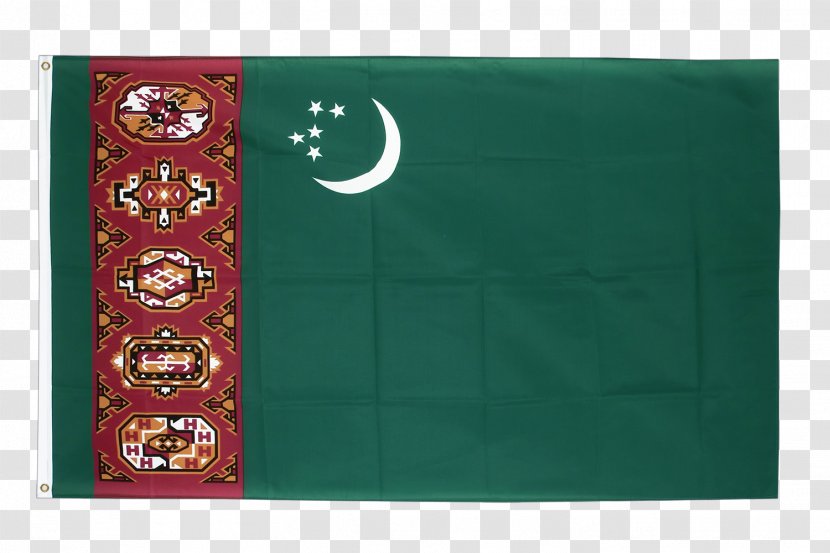 Flag Of Turkmenistan Turkmen Soviet Socialist Republic Fahne - Uzbekistan Transparent PNG