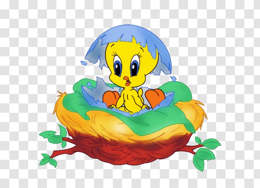 Cartoon Clip Art Fictional Character Bird Nest Plant Transparent PNG