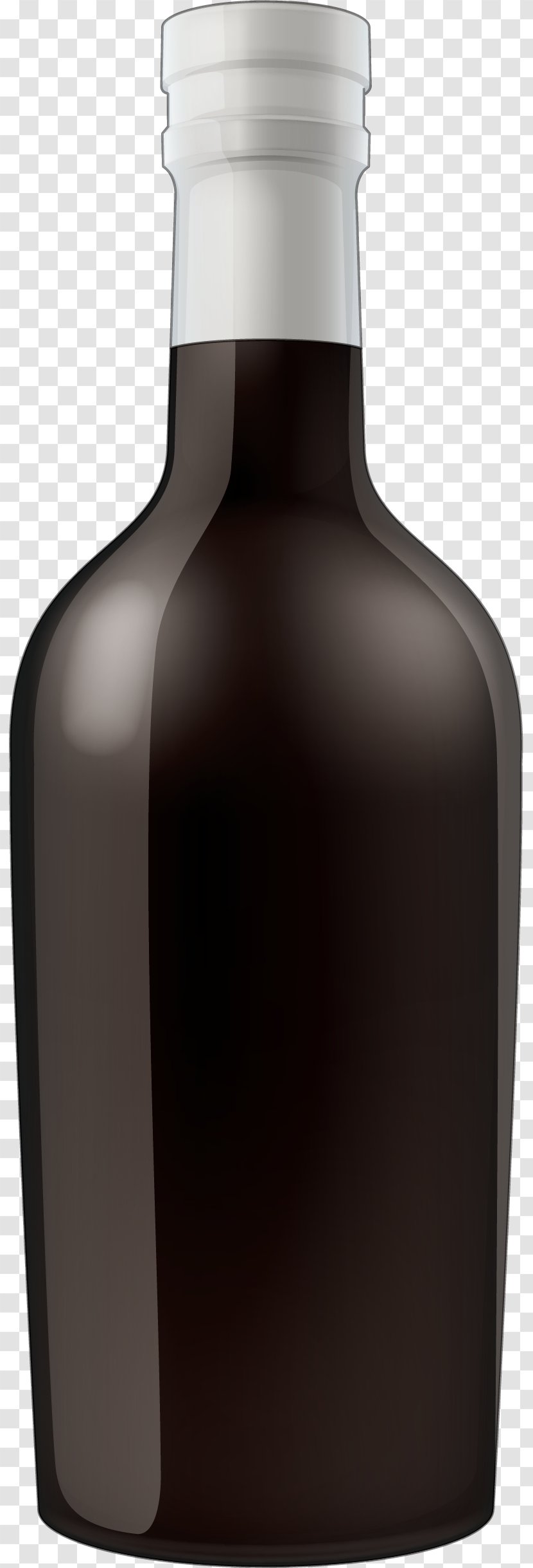 Wine Glass Bottle Liqueur - Black Painted Transparent PNG