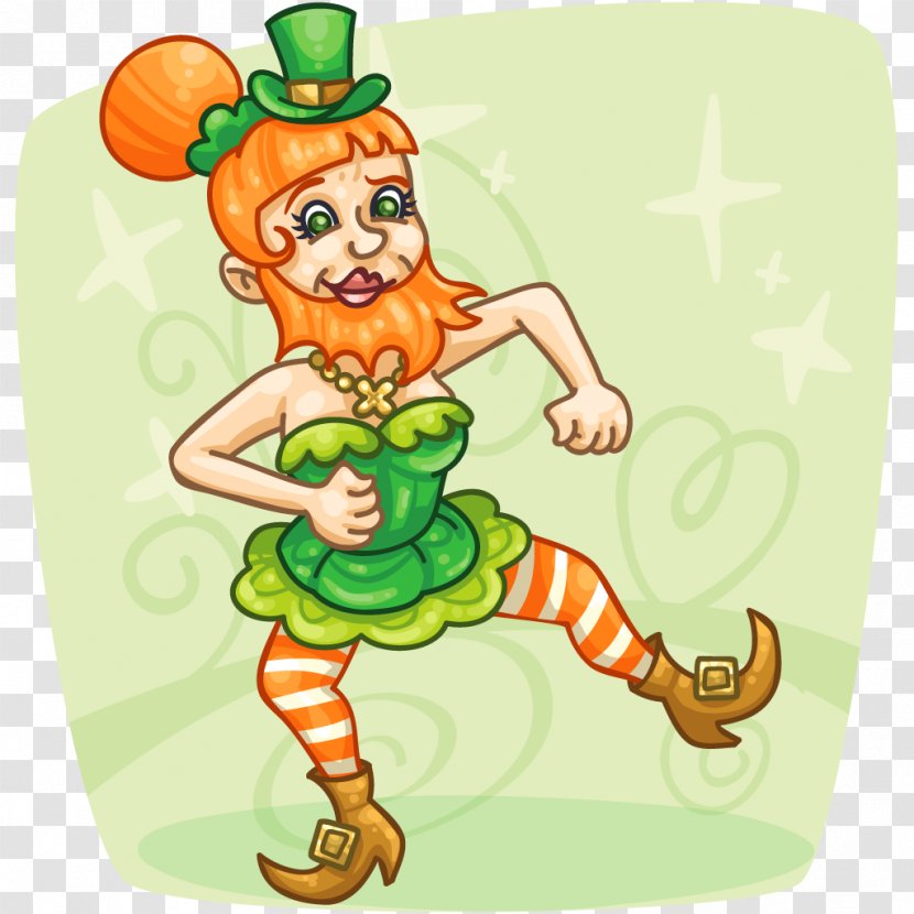 Leprechaun Saint Patrick's Day Legendary Creature Clip Art Transparent PNG
