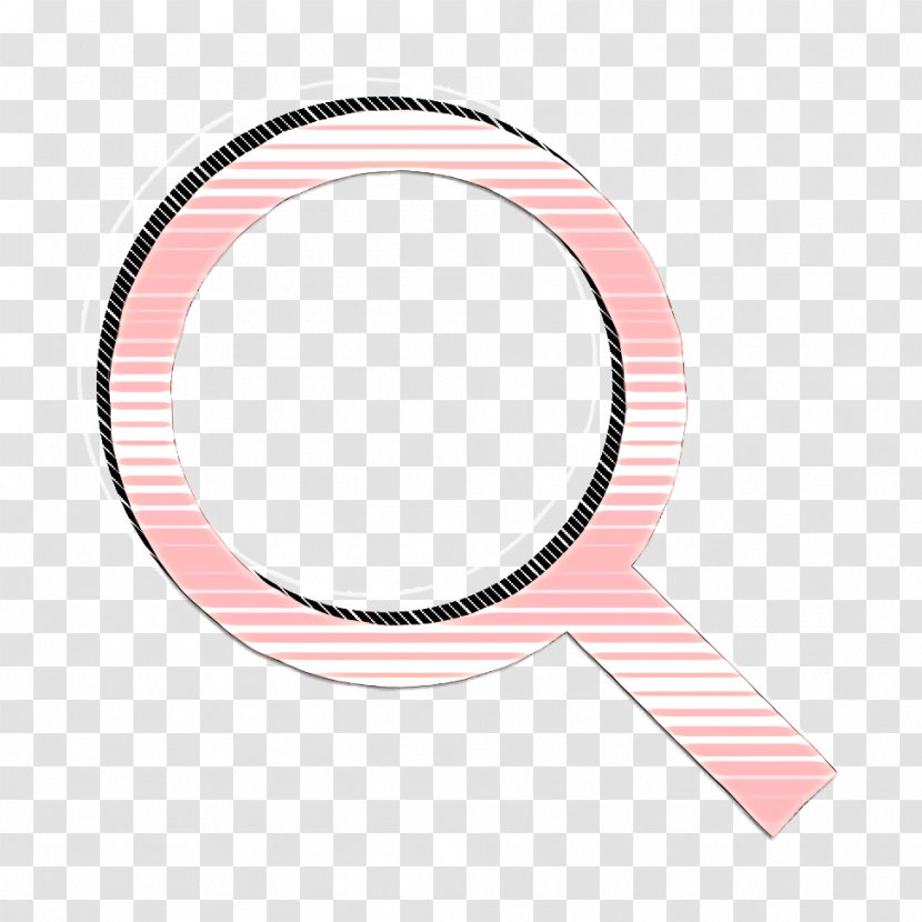 Search Icon Strong - Peach Pink Transparent PNG