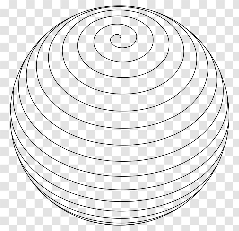 Sphere Clip Art - Spiral Ribbon Transparent PNG