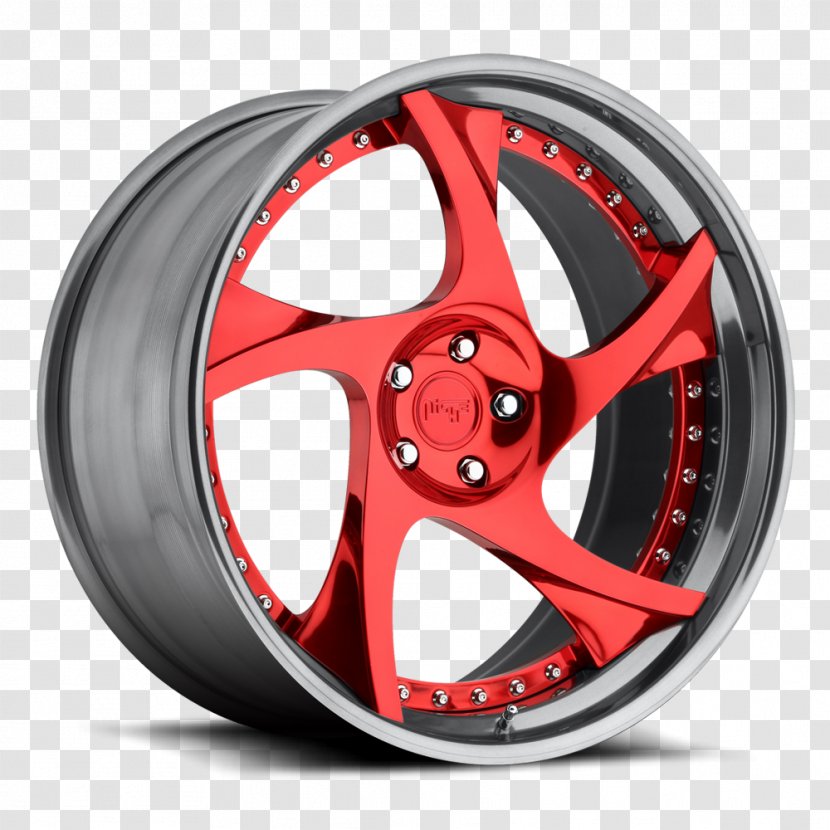 Custom Wheel Forging Rim Tire - Candy Apple Red - 5 X 1000 Transparent PNG