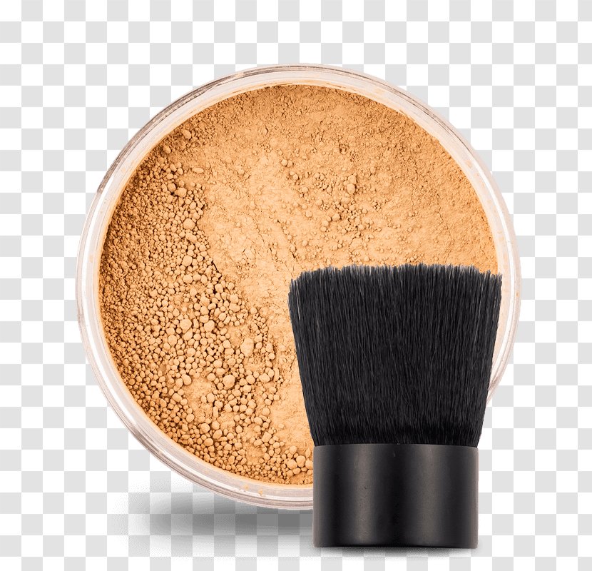 Brush Cosmetics Beauty Brown Face Powder - Beige Transparent PNG