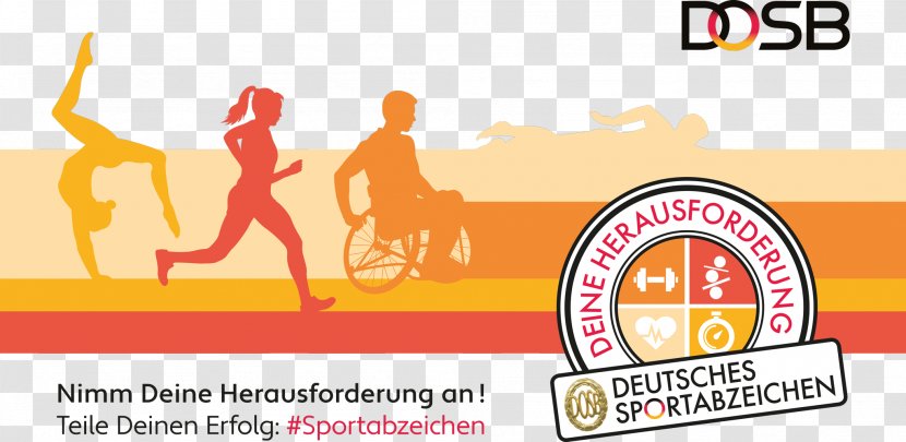German Sports Badge Sportabzeichen Olympic Federation Landessportbund Nordrhein-Westfalen Association - Signage - Gold Medal Transparent PNG