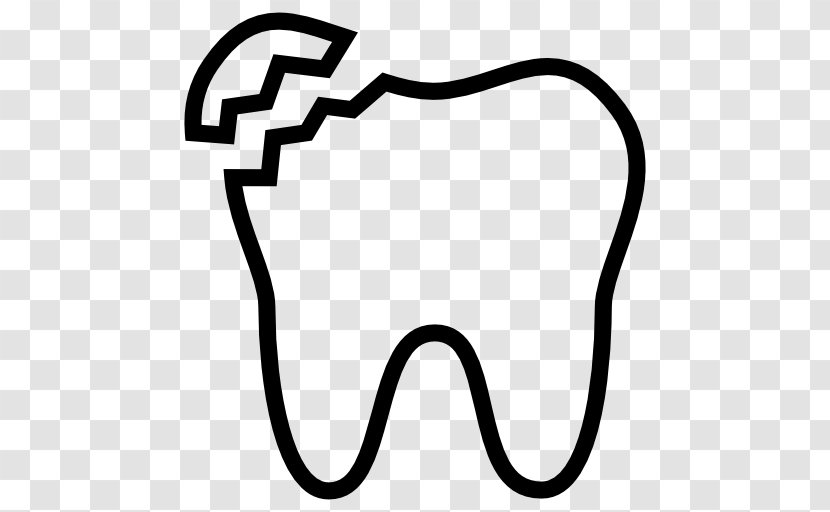 Human Tooth Dentistry Crown - Black And White - Teeth Vector Transparent PNG