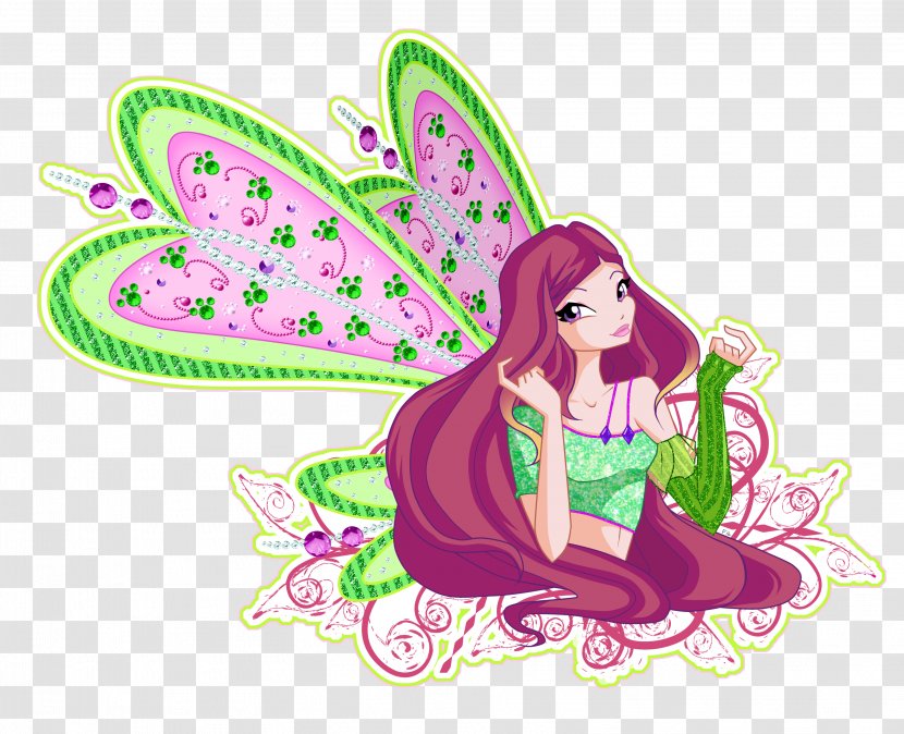 Roxy Bloom Sirenix Art Clip - Moths And Butterflies - Fictional Character Transparent PNG