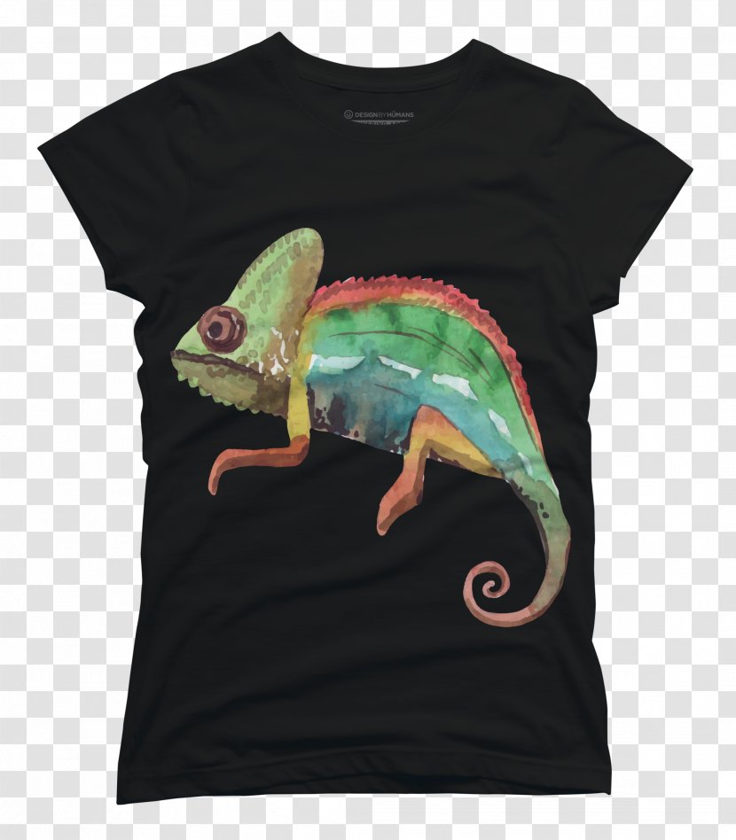 T-shirt Sleeve Outerwear Chameleons - Flower Transparent PNG