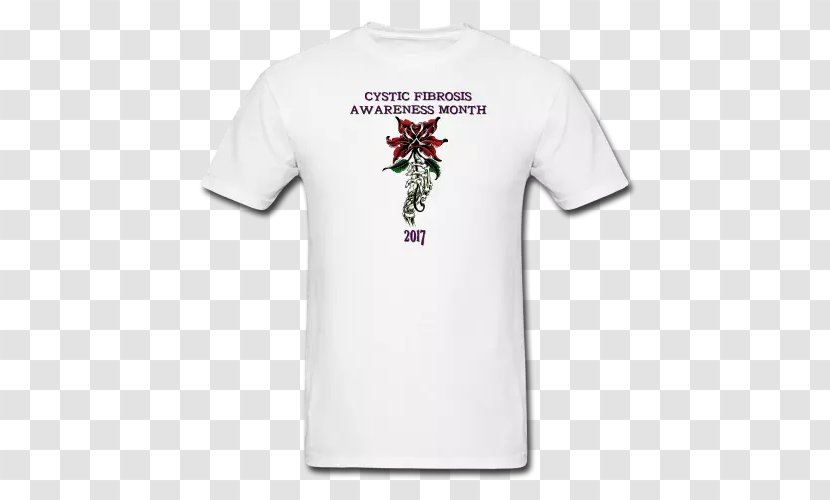 T-shirt Sleeve Product Maroon Cotton - T Shirt - Cystic Fibrosis Foundation Transparent PNG
