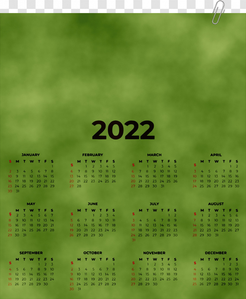 Font Calendar System Green 2011 Meter Transparent PNG