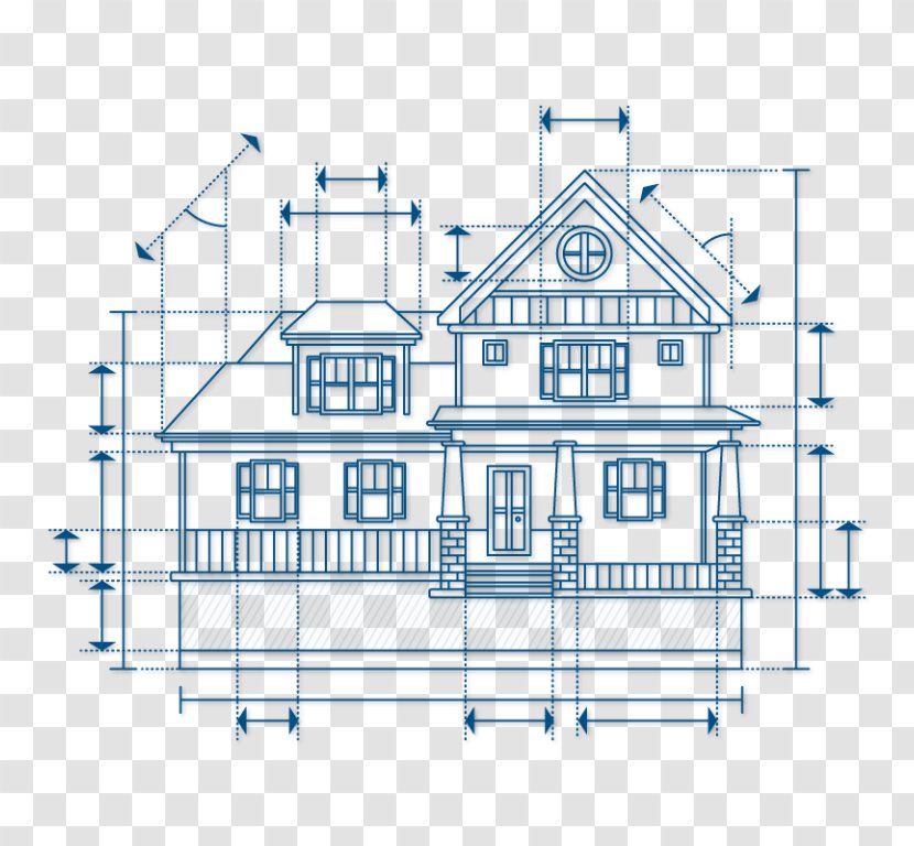 Architecture Drawing Architectural Engineering Facade - Residential Area - Design Transparent PNG