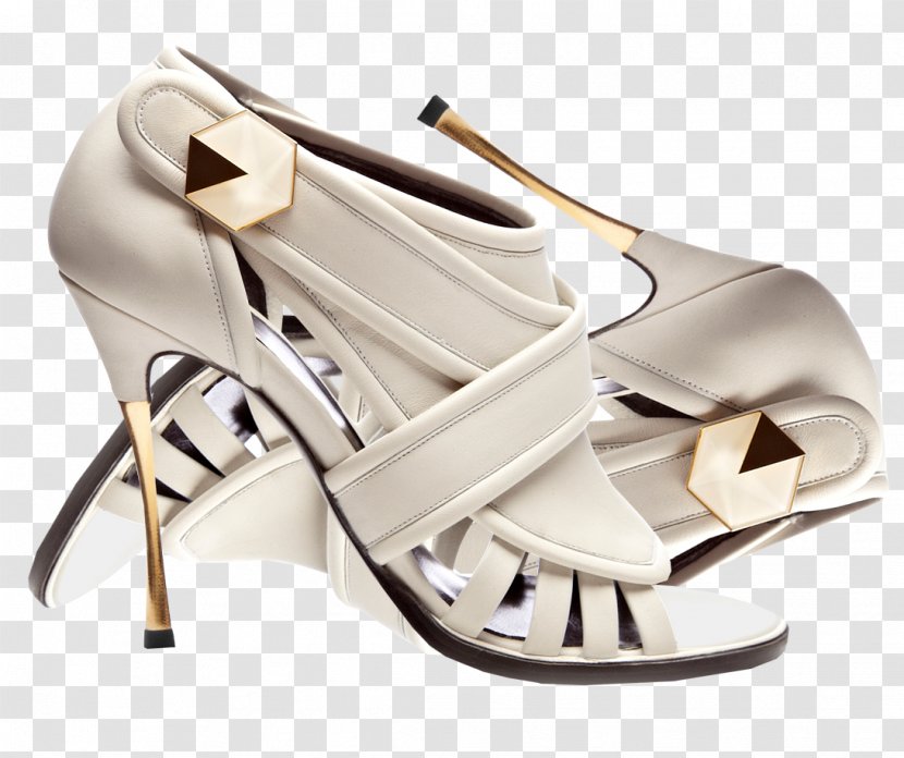 High-heeled Shoe Sandal Clothing White - High Heeled Footwear Transparent PNG