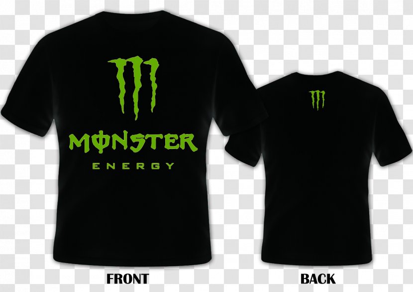 Monster Energy Drink T-shirt Orange Juice - Black Transparent PNG