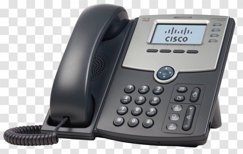 VoIP Phone Cisco SPA 504G Systems Telephone 502G - Answering Machine - Power Over Ethernet Transparent PNG