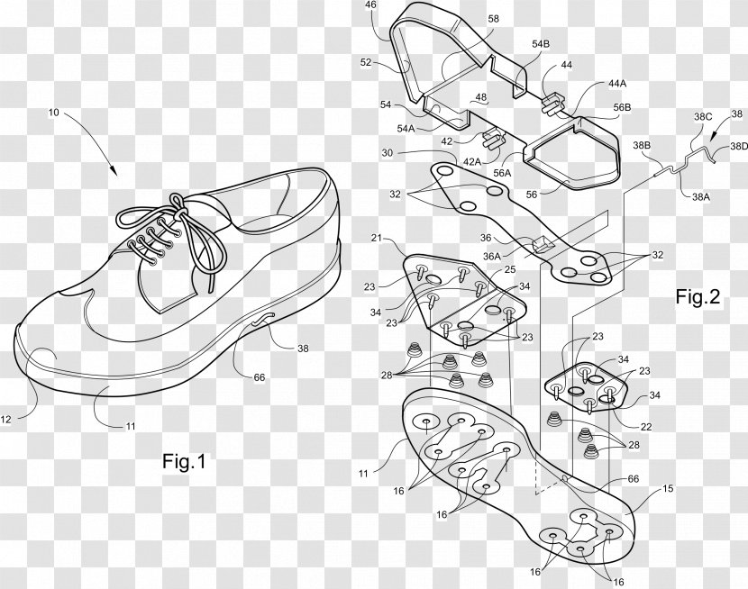 Sneakers Shoe Air Jordan Clip Art - Monochrome - Boot Transparent PNG