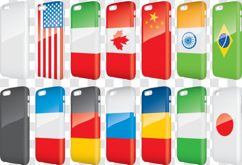 Smartphone Mobile Phone - Gadget - Vector Flag Case Transparent PNG