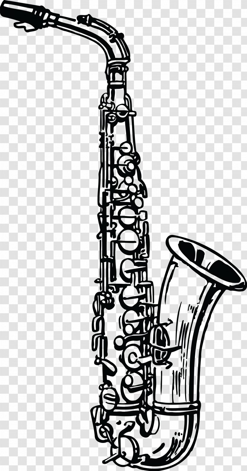 Saxophone Drawing Clarinet Clip Art - Tree Transparent PNG