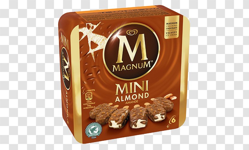 Ice Cream Fudge Magnum MINI Cooper - Bar - Almond Transparent PNG