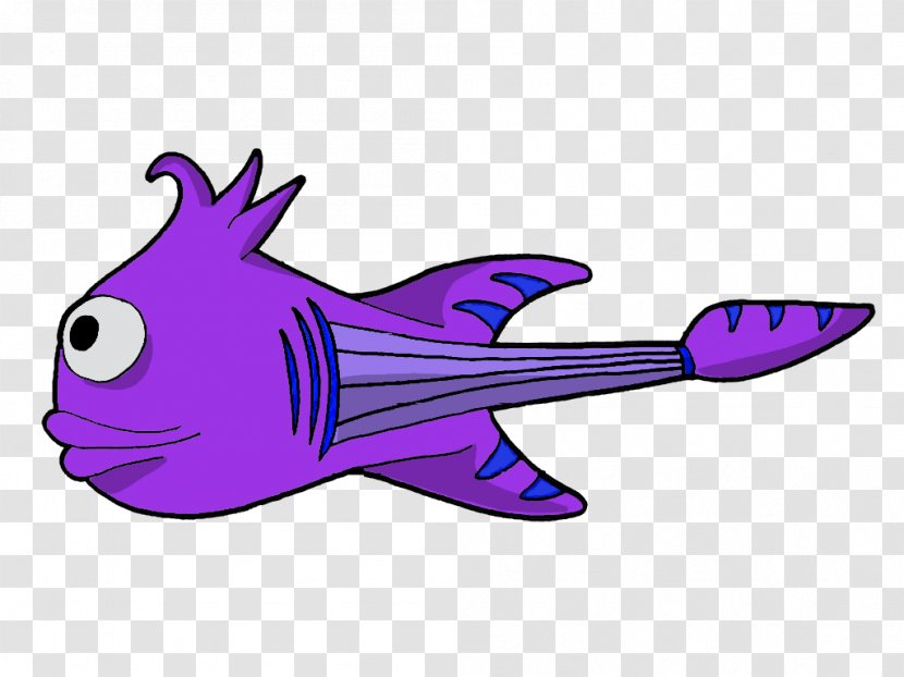 Fish Marine Biology Animal Mammal Clip Art - Purple - Ra Transparent PNG