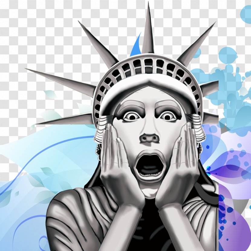 Statue Of Liberty - Silhouette - Surprised Transparent PNG