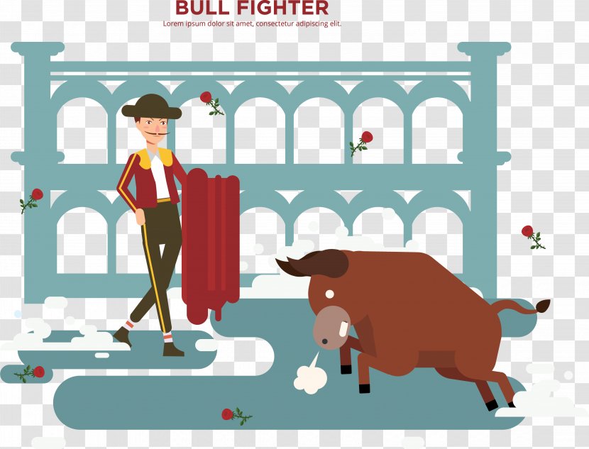 Bullfighting Cattle Bullfighter Clip Art - Text - Bull Mouse Transparent PNG