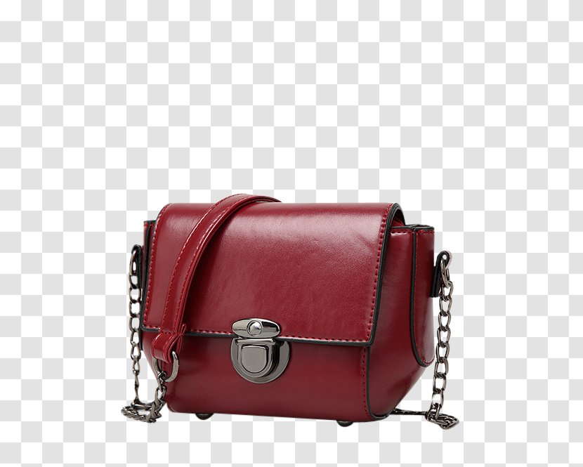 Handbag Leather Messenger Bags Buckle - Bag Transparent PNG