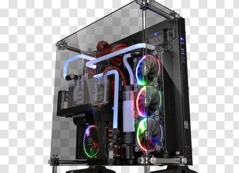 Computer Cases & Housings Core P5 ATX Wall-Mount Chassis CA-1E7-00M1WN-00 Thermaltake Commander MS-I Transparent PNG