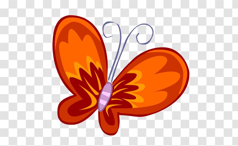 Butterfly Icon Design - Orange - Svg Transparent PNG