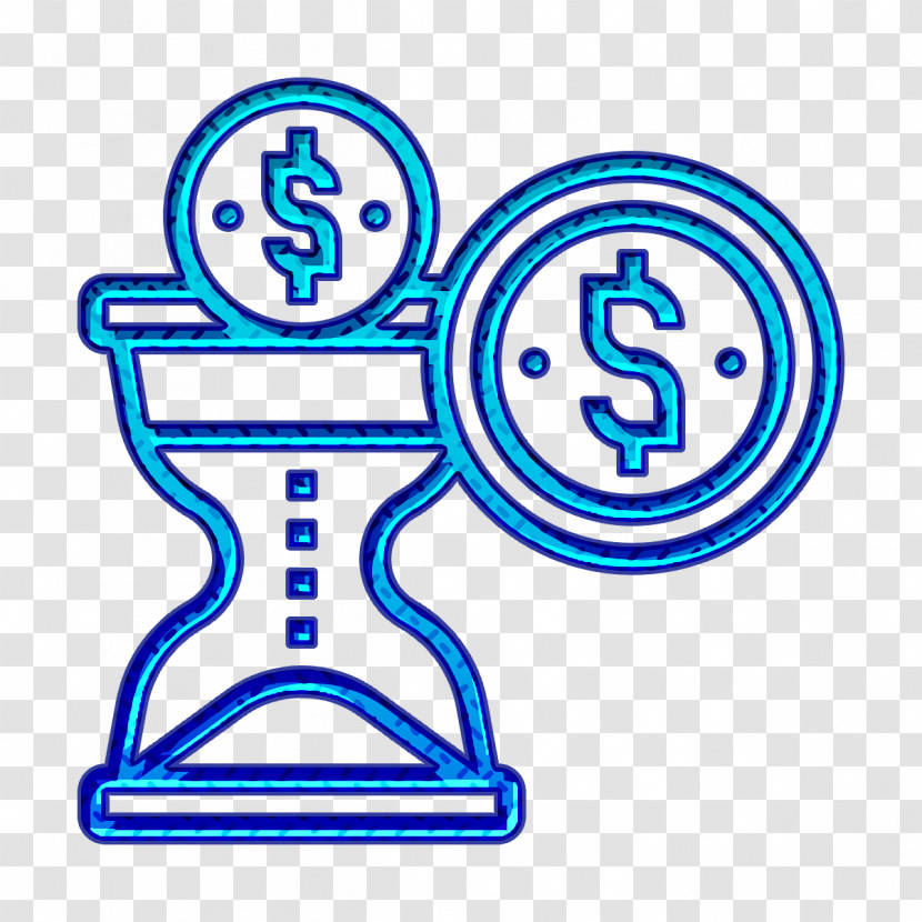 Time Is Money Icon Saving And Investment Icon Time Icon Transparent PNG