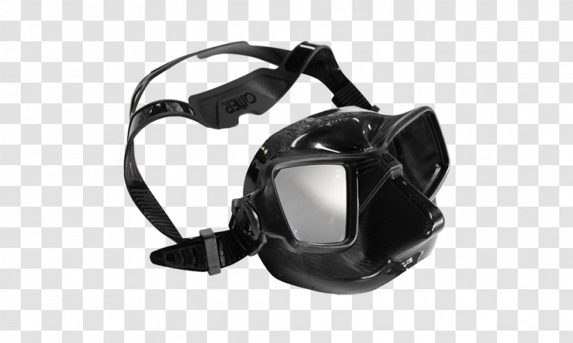 Diving Mask Omer Black Zero3 Cubed MS128111 Underwater Batman Scuba - Glasses Transparent PNG