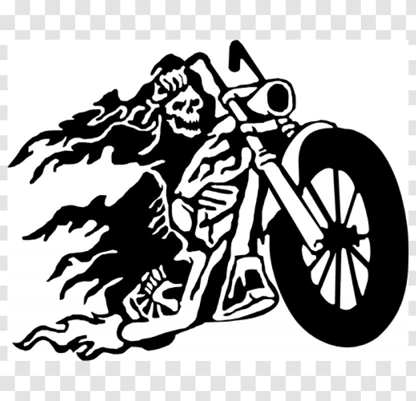 Death Motorcycle Helmets Car Decal Transparent PNG