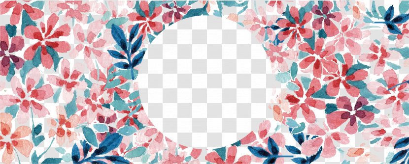 Watercolor Painting Adobe Illustrator - Text - Flowers Transparent PNG