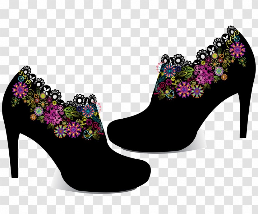 High-heeled Shoe Footwear Designer CHAUSSONS De Danse - Purple - Chaussure Transparent PNG