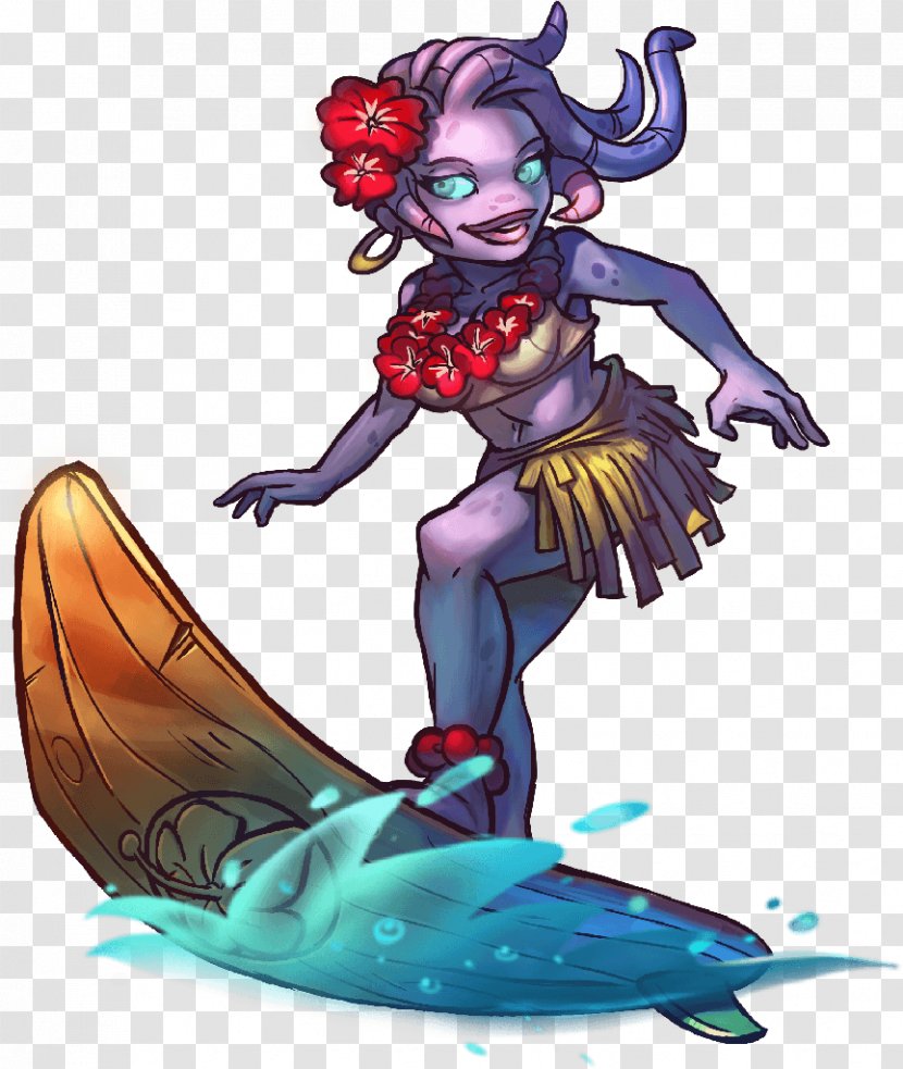 Awesomenauts 2-D Art Noodle Image - Mermaid - Characters Transparent PNG