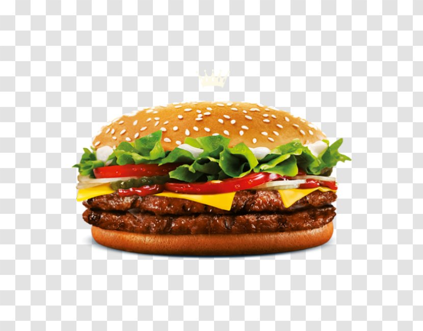 Whopper Hamburger Cheeseburger Fast Food Pickled Cucumber - Restaurant - Burger King Transparent PNG