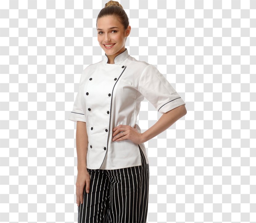 Chef's Uniform Apron Cook Gastronomy - White - Anwarchef Transparent PNG