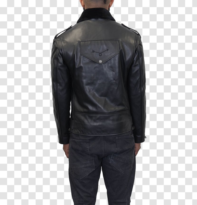 Leather Jacket Shearling Clothing - Hoodie Transparent PNG