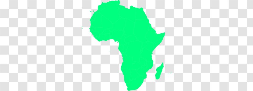 Africa Blank Map Clip Art - Green - Cliparts Transparent PNG