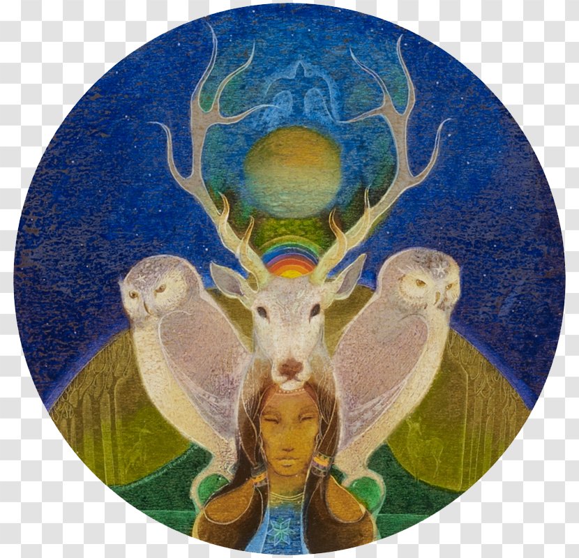 Painting Art Shamanism Magic Spirituality - Code - Owl Moon Transparent PNG