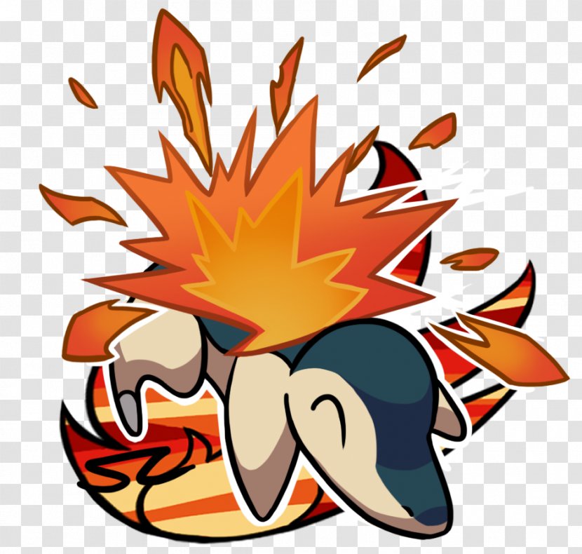 Cyndaquil Drawing Fan Art Pokémon Gold And Silver - Flower - Pokemon Transparent PNG
