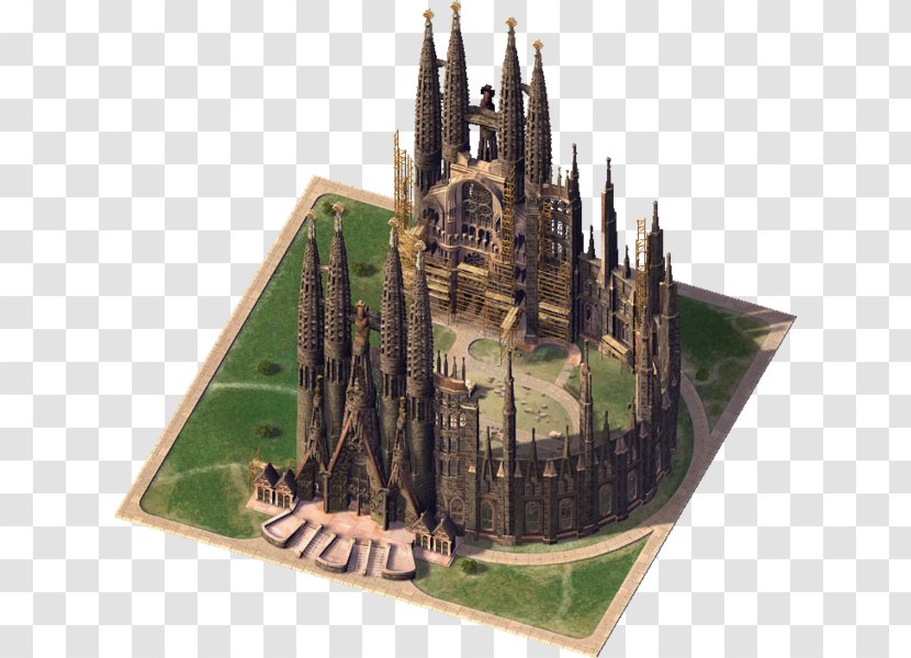 Sagrada Família Catholicism Basilica Cathedral Church - Medieval Architecture Transparent PNG