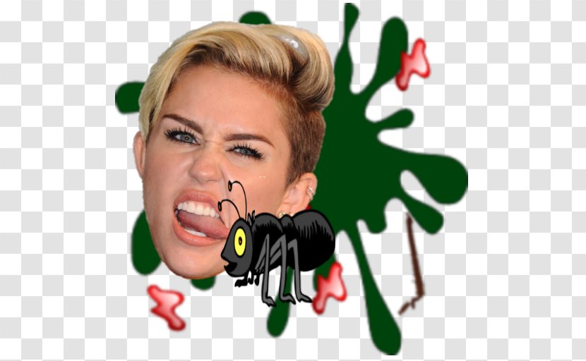 Agar.io Cell Microphone Smash Hit Splatter-Head - Miley Cyrus Head Transparent PNG